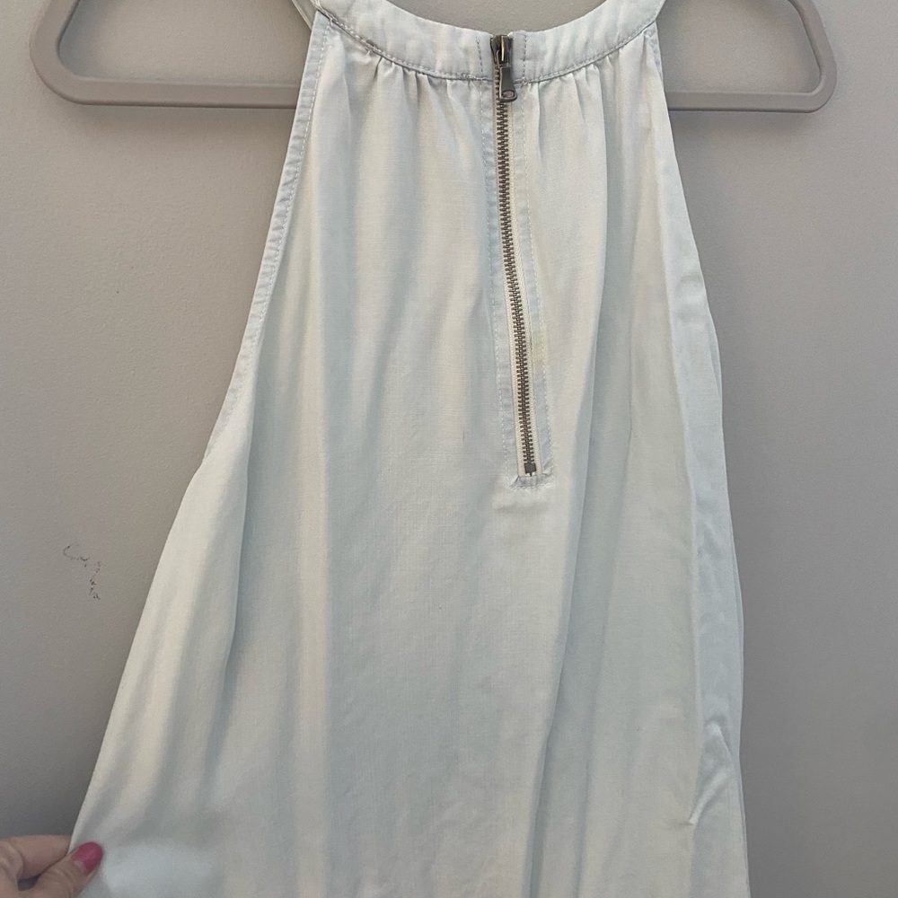 LAJU Flowy Chambray Dress, Size Large - Picture 4 of 6